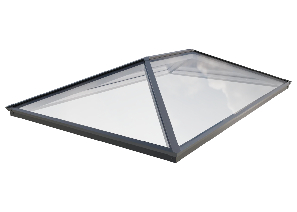 Brett Martin 4 Pane Roof Lantern - Black External White Internal - Blue Solar Control Self-Clean Glass