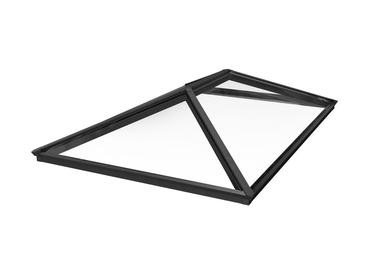 Brett Martin 4 Pane Roof Lantern - Black External Black Internal - Clear Self-Clean Glass