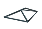 Brett Martin 4 Pane Roof Lantern - Anthracite Grey External White Internal - Clear Self-Clean Glass