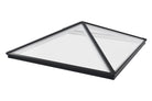 Brett Martin Pyramid Roof Lantern - Clear Glass Standard Sizes - Black / White - Clear Self-Clean Glass